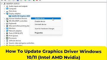 How To Update Graphics Driver Windows 10/11 (Intel AMD Nvidia)