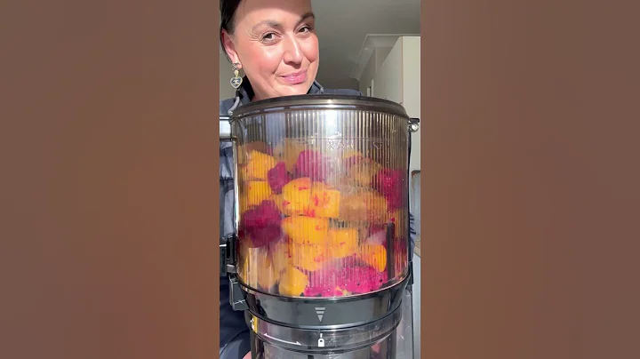 🥭 Mango, Dragon Fruit, and Passion Fruit Sorbet | 3-Ingredient Recipe Kuvings AUTO10 Slow Juicer