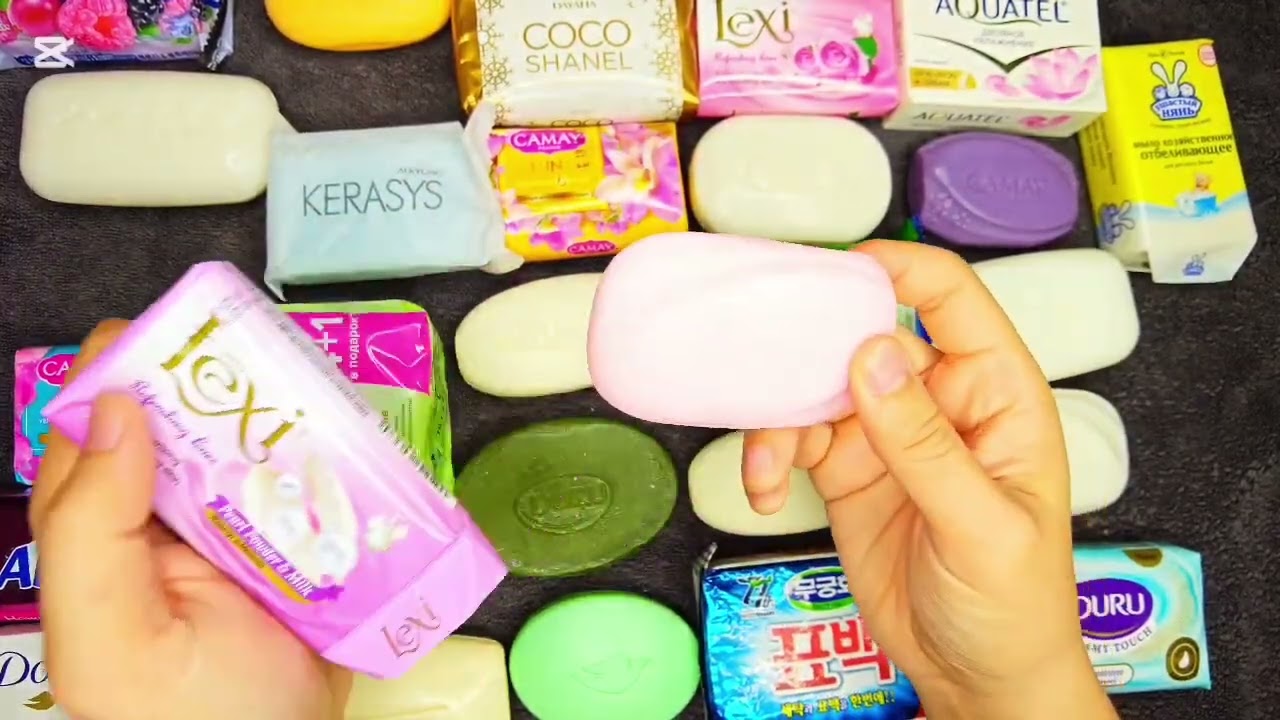 Asmr satisfying soap Unpacking 