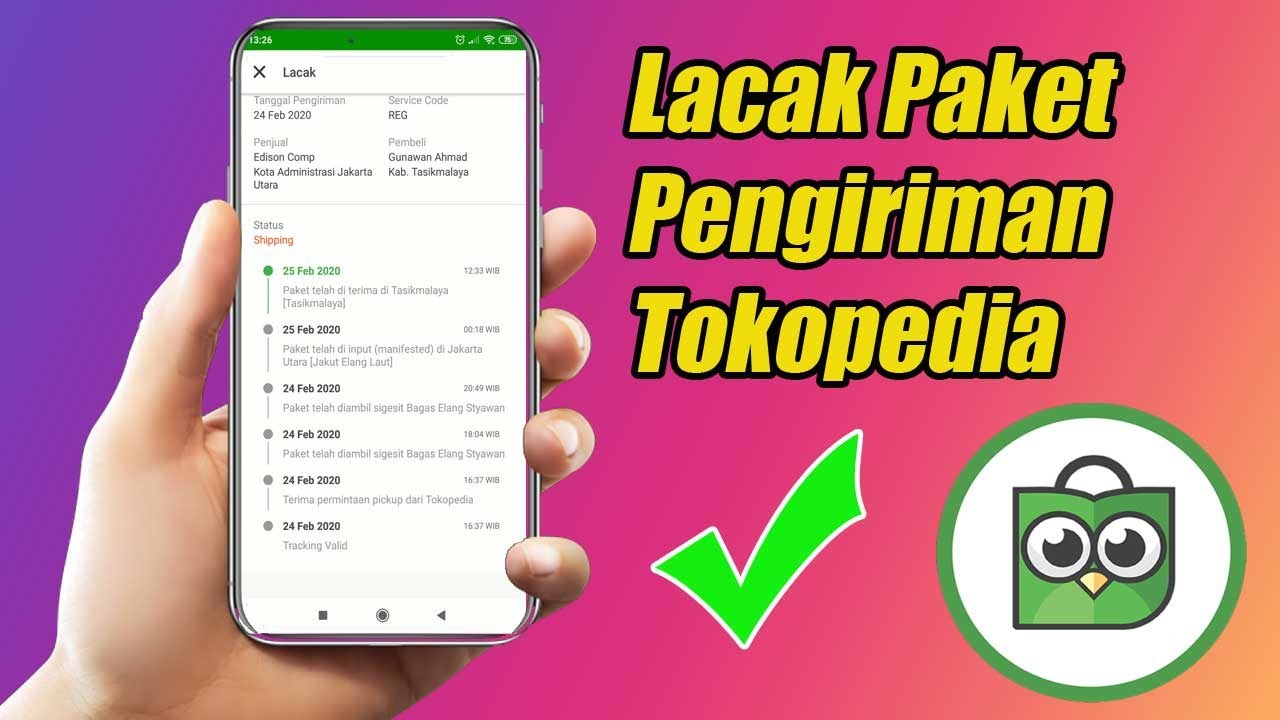 Cara Melacak Paket Pengiriman Barang Di Tokopedia YouTube
