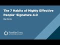 The 7 habits of highly effective people big rocks