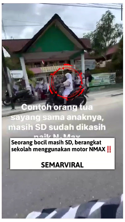 Masih Bocil SD, Berangkat Sekolah Naik Motor NMax‼️