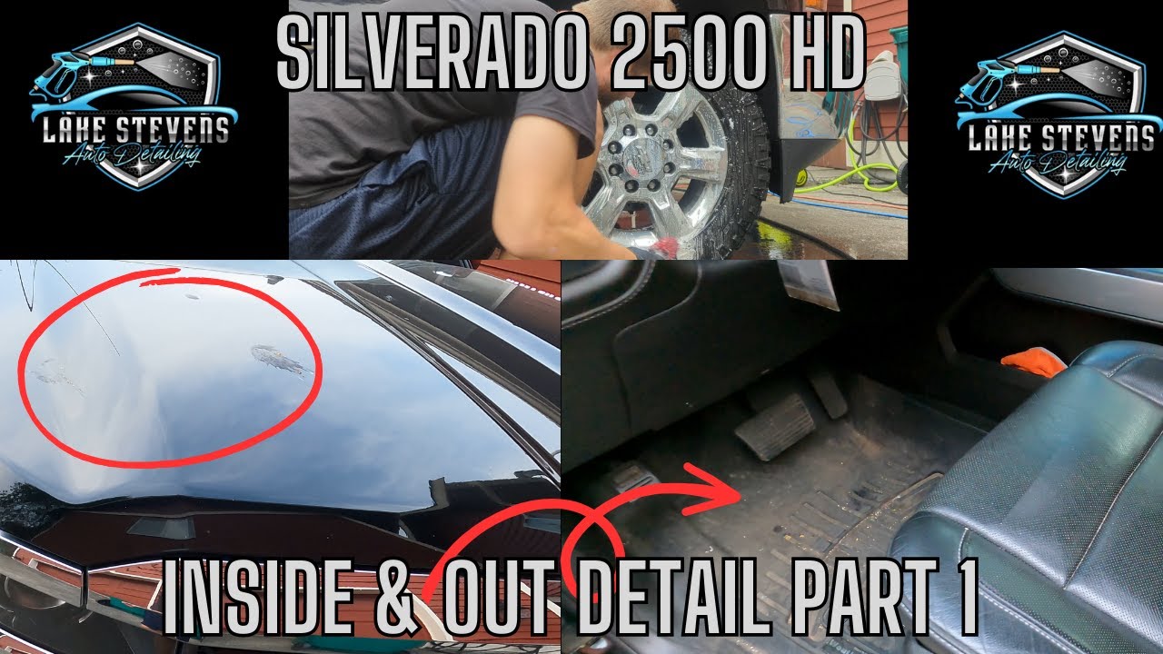 4K Interior and Exterior Car Detailing a Silverado 2500 Duramax Part 1