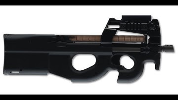 Modeling a FN P90 submachine gun in Blender ;   #4