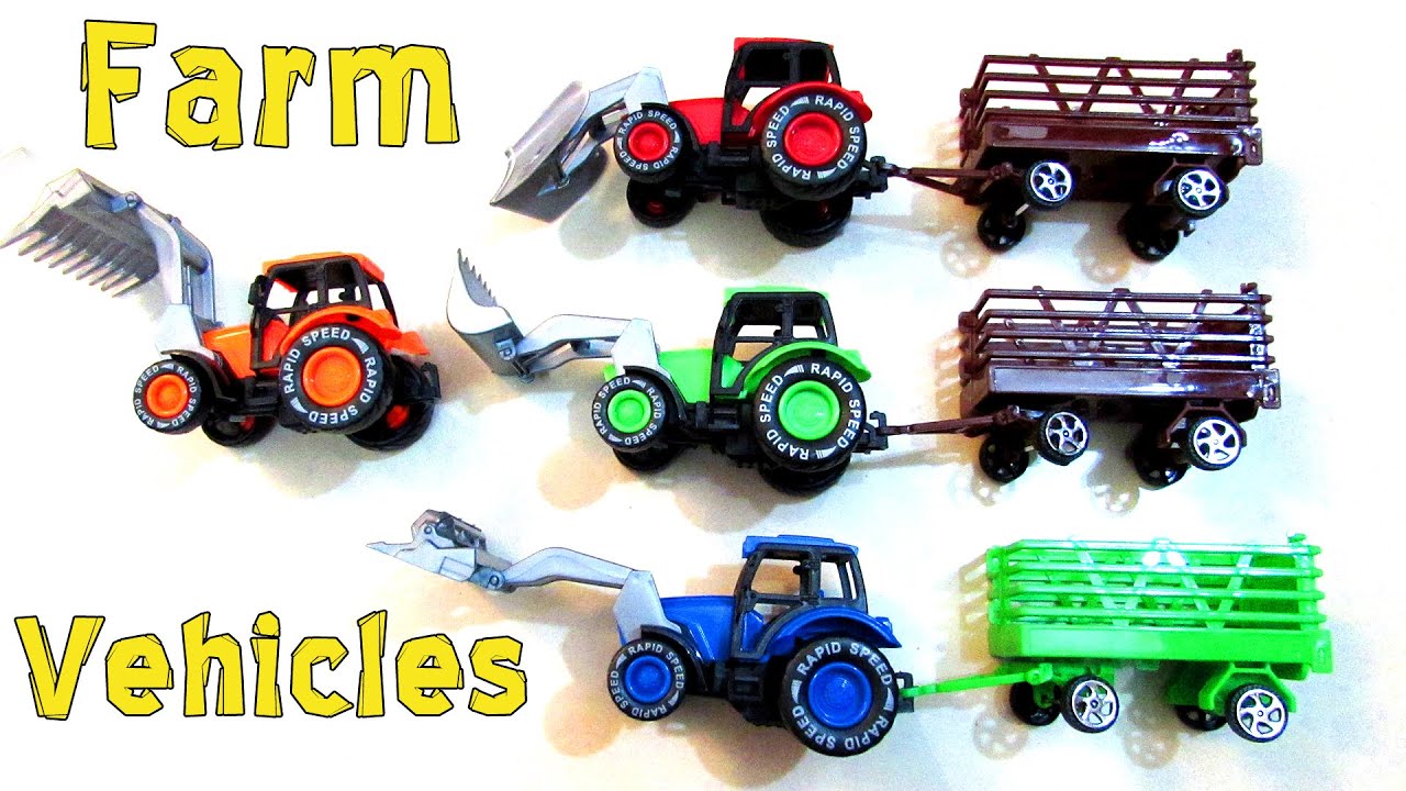 Street Vehicles For Kids Farm Tractors Learn Vehicles Name