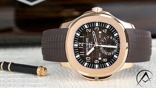 Patek Philippe Aquanaut Travel Time Rose Gold Tiffany and Co Dial Watch 5164R-001