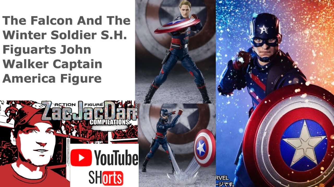 S.H. Figuarts Captain America John Walker Tamashii Nations Falcon and the Winter Soldier #shorts