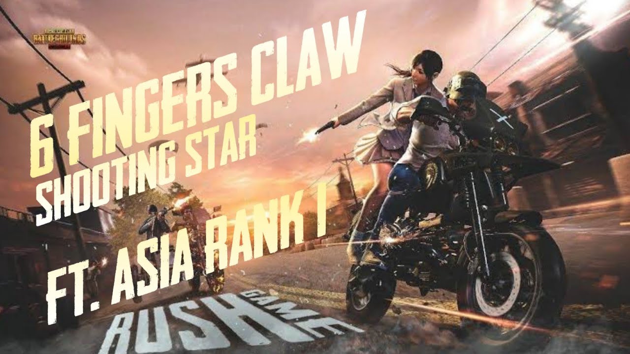 6 fingers claw || Shooting star a pubg mobile montage(ft. Asia rank 1).