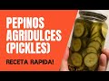 ¡Para tus Hamburguesas! - Pepinos Agridulces Caseros - Fast Pickles