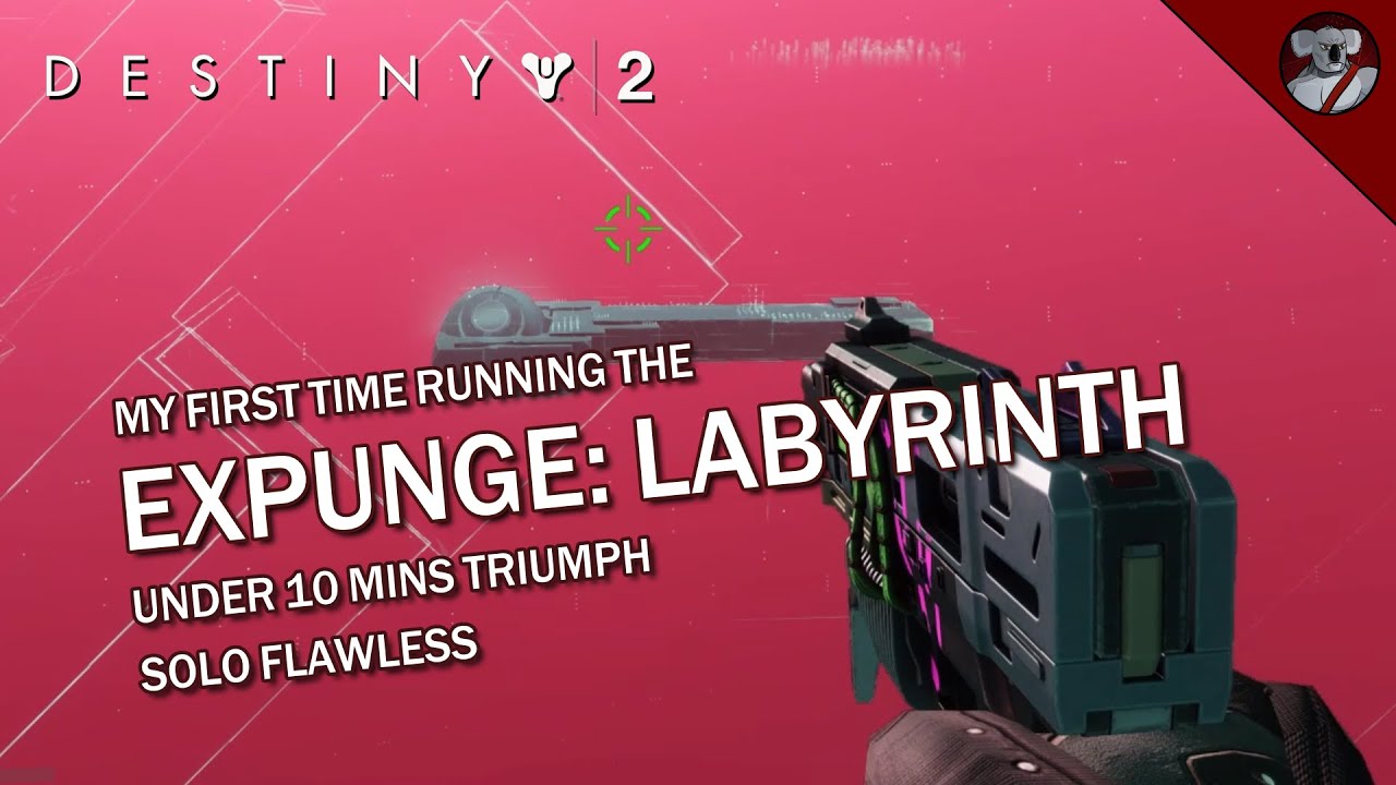 My First EXPUNGE: LABYRINTH Run (Solo Flawless, Under 10 Mins)