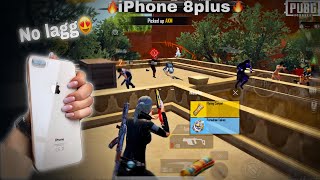 Wow😱 IPhone 8plus stable 60Fps 😍 Zero lag 100% || Best device for pubg in 2024🔥