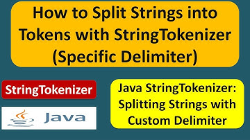 How to Split Strings into Tokens with StringTokenizer (Specific Delimiter)