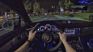 2023 Porsche Panamera GTS Sport Turismo POV Night Drive (3D Audio)(ASMR)