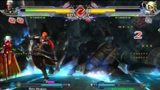 BLAZBLUE CS II - Valkenhayn (Holy Shogun) VS Lambda (Kyo Fujibayashi)