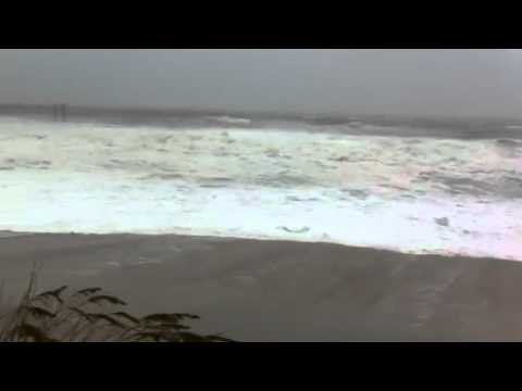 Hurricane Irene at 7 pm in Carolina Beach, NC