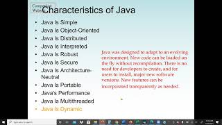 Java: Introduction to Computer Programing Language and Java