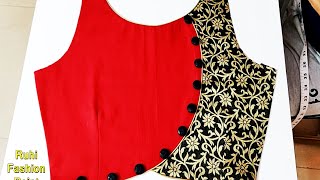 गजब का ब्लाउज बैक नैक डिजाइन || Very Beautiful blouse back neck design cutting and stitching