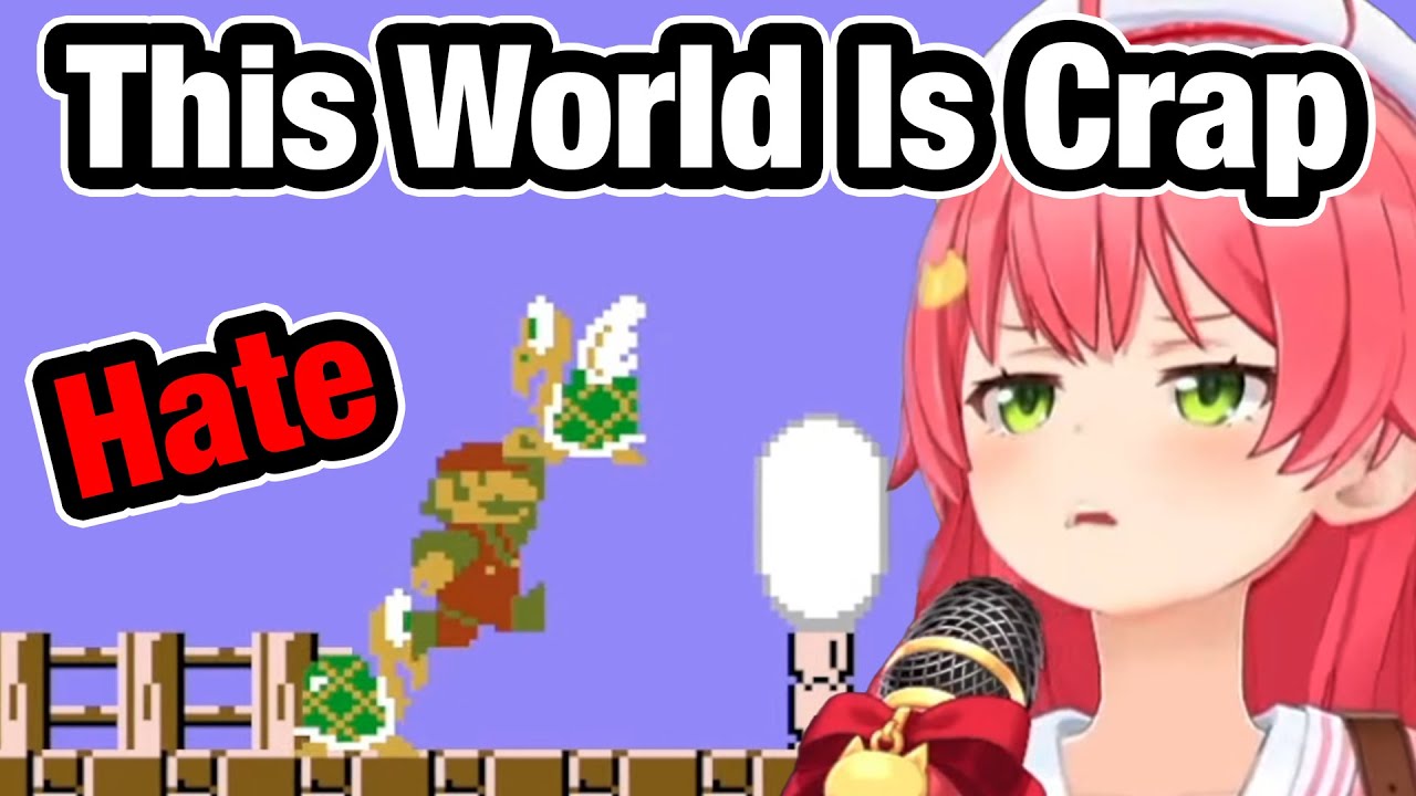 🌸Sakura Miko Loses It Playing Mario: 'This World Sucks!' 😂🔥【Hololive/Sakura Miko】