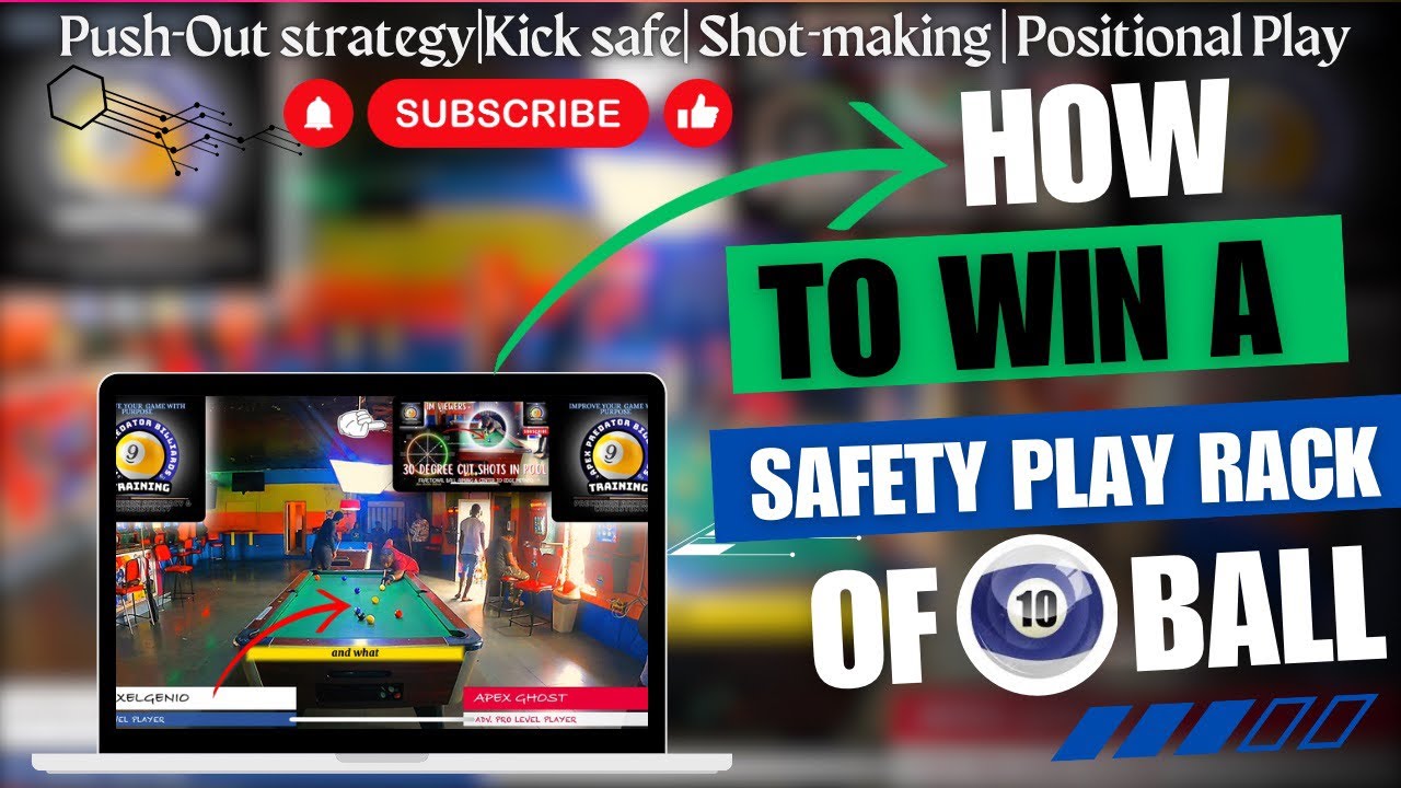 HOW TO BREAK & RUN A 10 BALL RACK|DECISIVE PUSH OUTS|POSITIONAL & PLAY ...