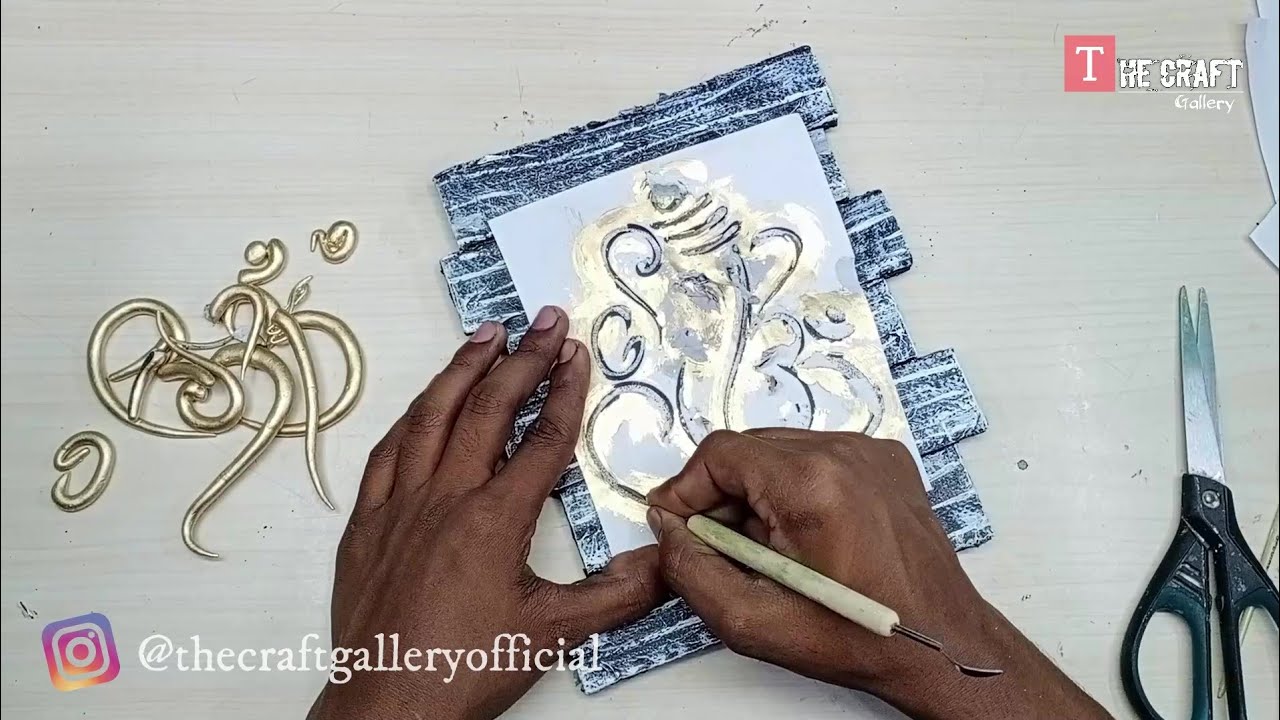 DIY Ganesha Wall Hanging A Ecofriendly Ganesha Wall Art YouTube
