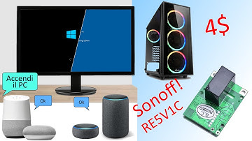 How to turn your pc on and off with Google Assistant & Alexa using a RE5V1C Sonoff