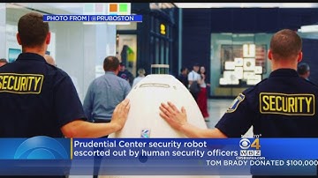 Prudential Center Robot Escorted Out By Security Officers