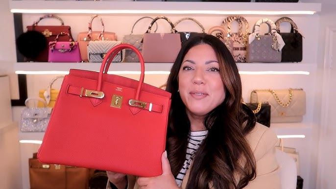 Hermes Birkin 30 Rouge de Coeur Togo Gold Hardware #D