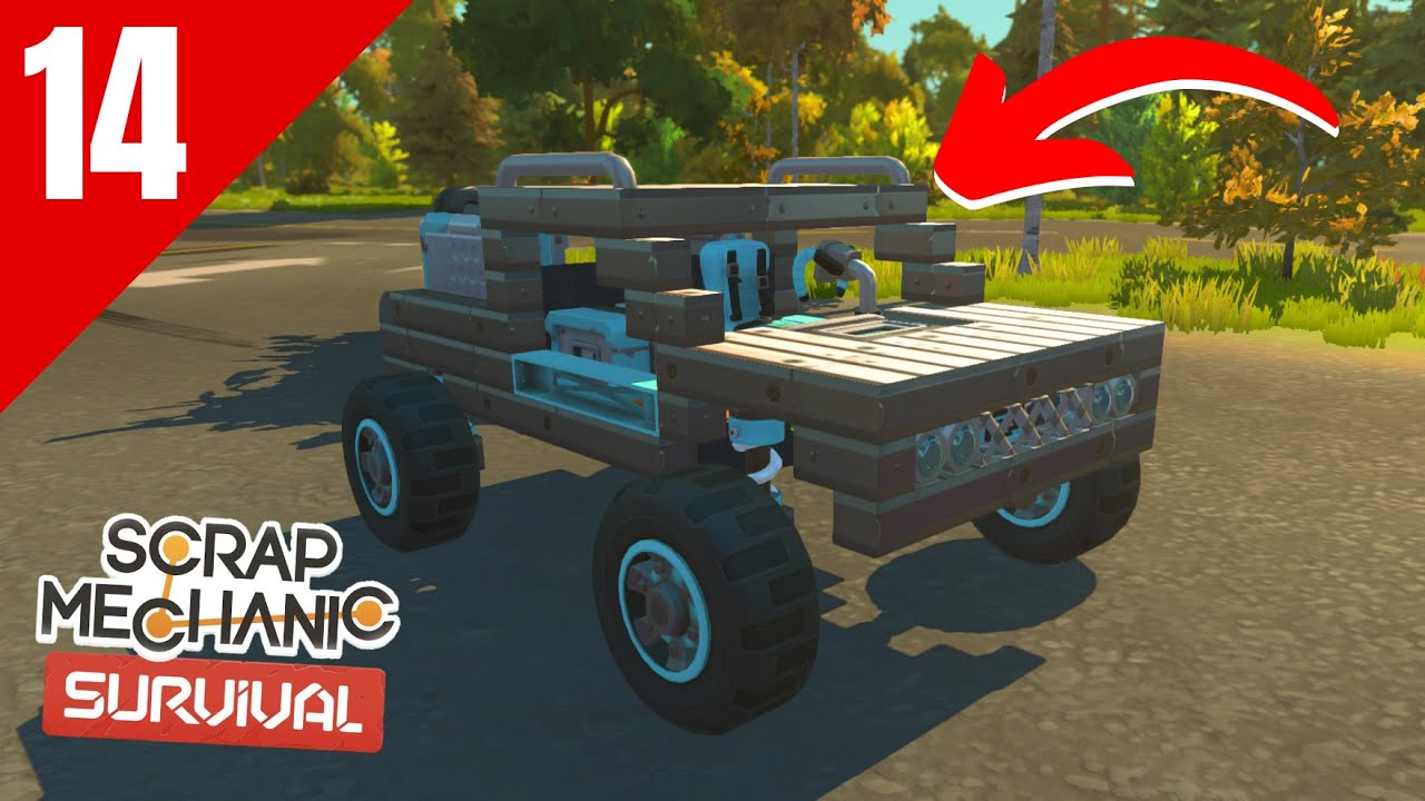 JE CONSTRUIS MA NOUVELLE VOITURE DANS SCRAP MECHANIC SURVIVAL !!!! (ep