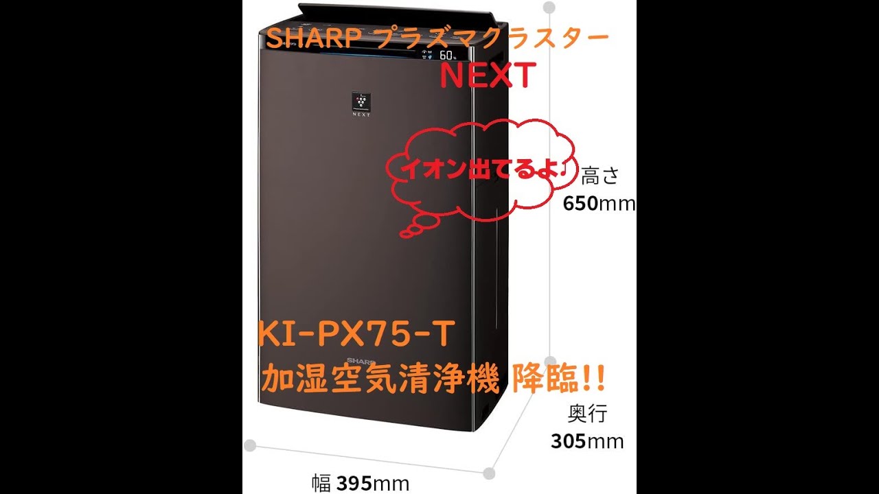 SHARP 加湿空気清浄機 KI-PX75-T プラズマクラスターNEXT 自動掃除 