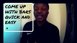 How to consistently come up with bars