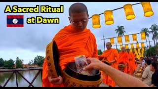 Luang Prabang’s Almsgiving Ceremony 🇱🇦 | A Sacred Morning in Laos (Tak Bat)