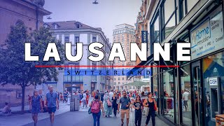 Lausanne Switzerland🇨🇭 Summer ☀️ Walking Tour 4K