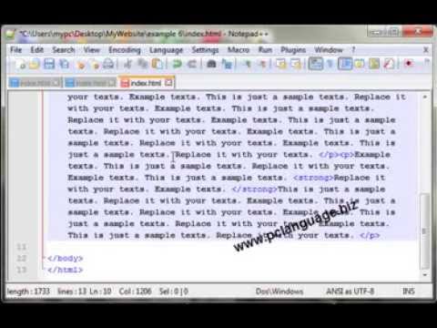 Learn HTML And CSS Tutorial Guide. Learn How to Make a Website Using Notepad++(part 5)