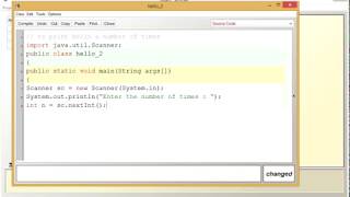 Java program to print hello a number of times -  using while loop|ICSE|JAVA|
