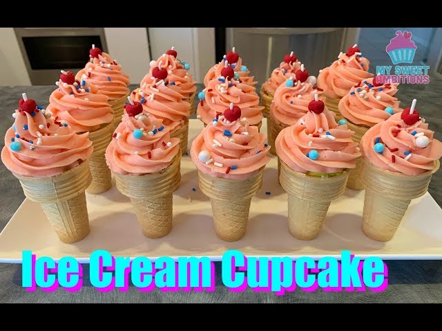 Ice Cream Cupcake Mysweetambitions Youtube