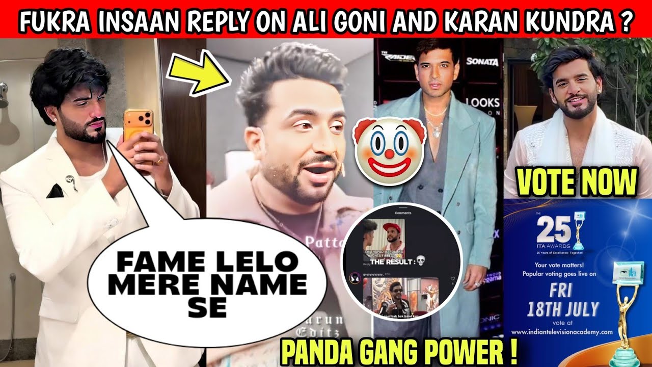 OMG🤬! Fukra Insaan Reply On Aly Goni And Karan Kundra TROLLED & Panda Gang Set Fielding | Vote Now ?