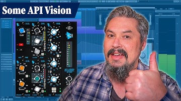 UAD API Vision Channel Strip Plugin - preamp, gate/expander, compressor, and EQ.