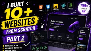 I Built 10+ Insane Websites From Scratch | Part 210+ Modern Website Projects You Must Build | Part 2