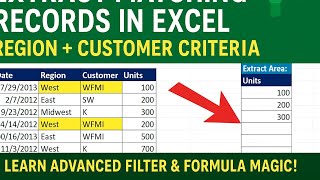 How to Extract Data Based on Multiple Criteria in Excel | Advanced array Functions