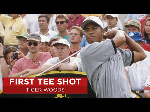 Tiger woods first ever ryder cup tee shot | 1997 ryder cup