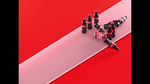 Coca-Cola Bottle - C4D Dynamics Simulation