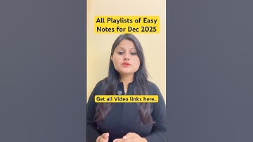 All Playlists of Easy Notes for Dec 2025 #ignou #ignoumapc