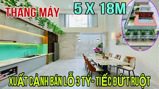 Bán nhà Gò Vấp | Xuất Cảnh Canada A Đạt tiếc Đứt Ruột bán lỗ 3 Tỷ - Thang Máy 5 x 18M SIÊU RỘNG