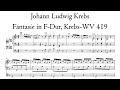 Krebs  fantasie in fdur  bach organ regensburg hauptwerk