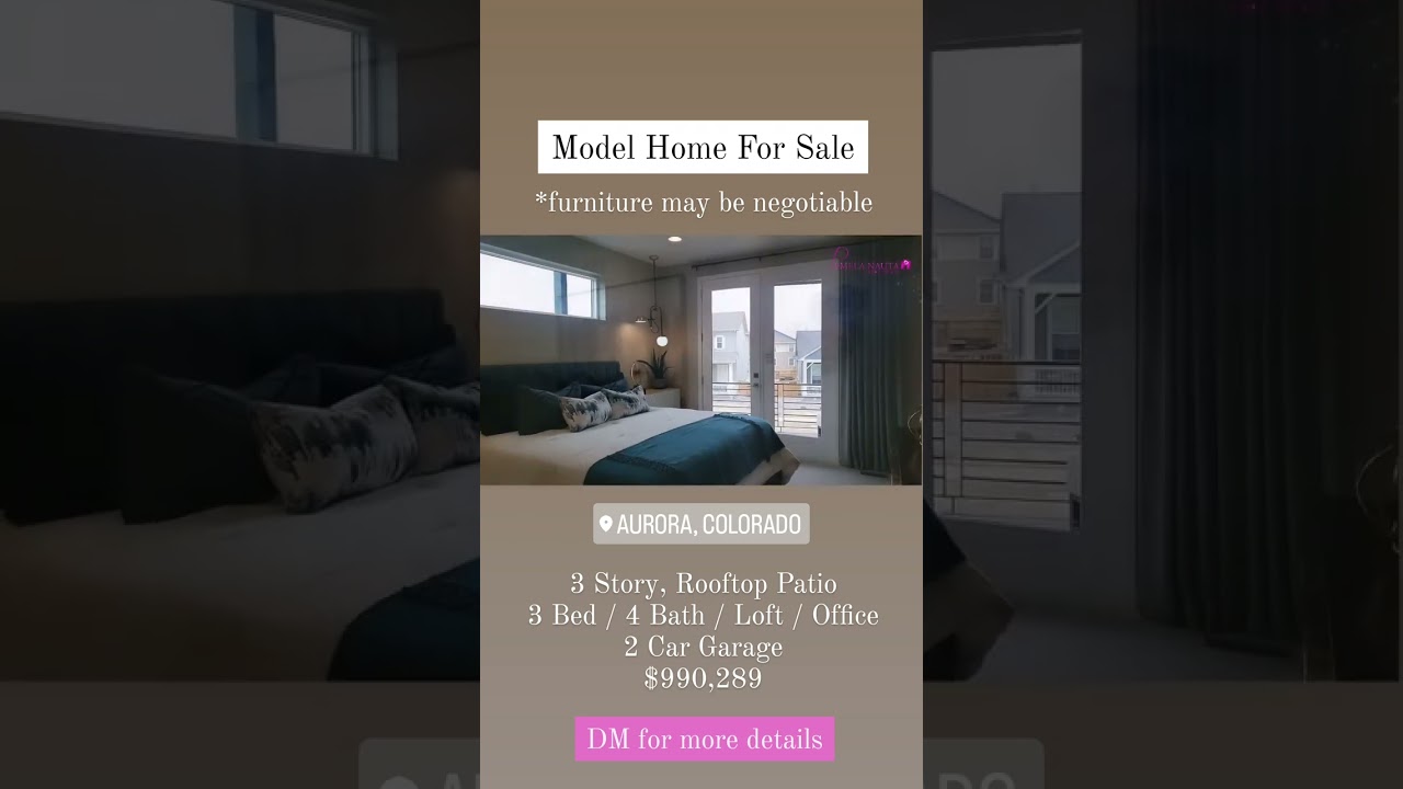 Model Home For Sale - Furniture May Be Negotiable I 3 Story with Rooftop Patio I Aurora Colorado