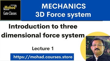 3D  01 Introduction to three dimensional force system