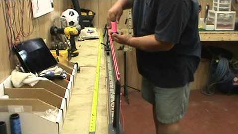 Bow String layout for tag ends with BAP and Ledbetter archery