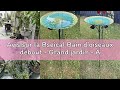 Avis sur la Bseical Bain d'oiseaux debout - Grand jardin - Avec socle à 5 branches - 84 cm - En méta