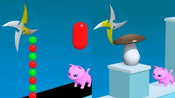 Dont slice the cats 😍❤️🔪🐈 level 23 | asmr slicing game #asmr #slicing #gameplay #game