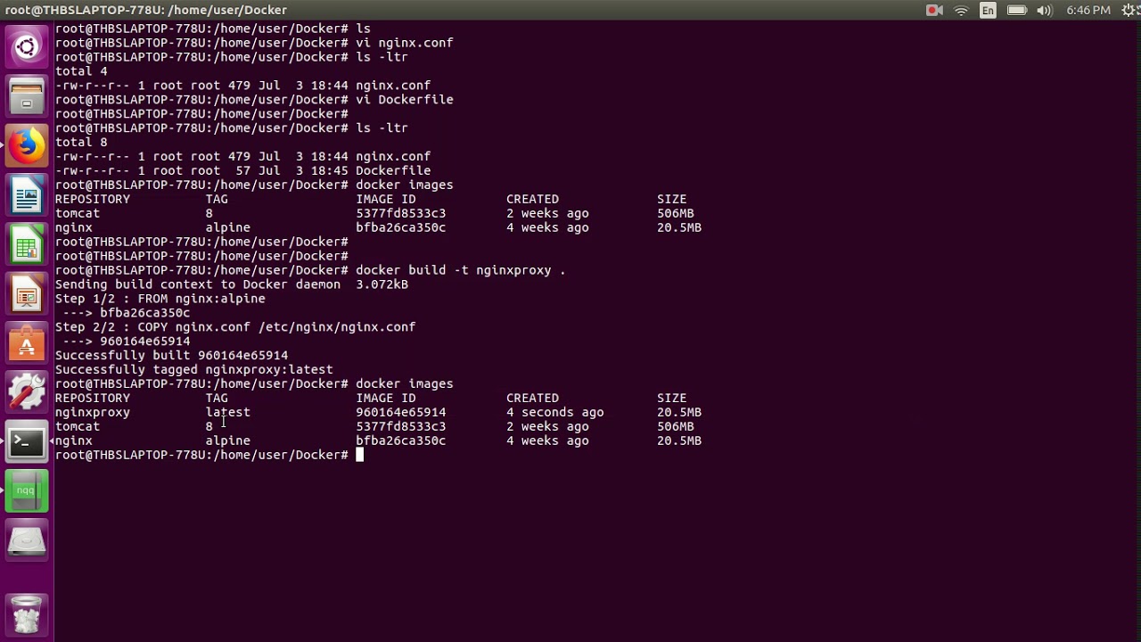 Nginx to Tomcat proxy pass using Docker container